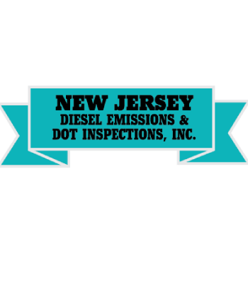 A green background with the words new jersey diesel emissions and dot inspections, inc.